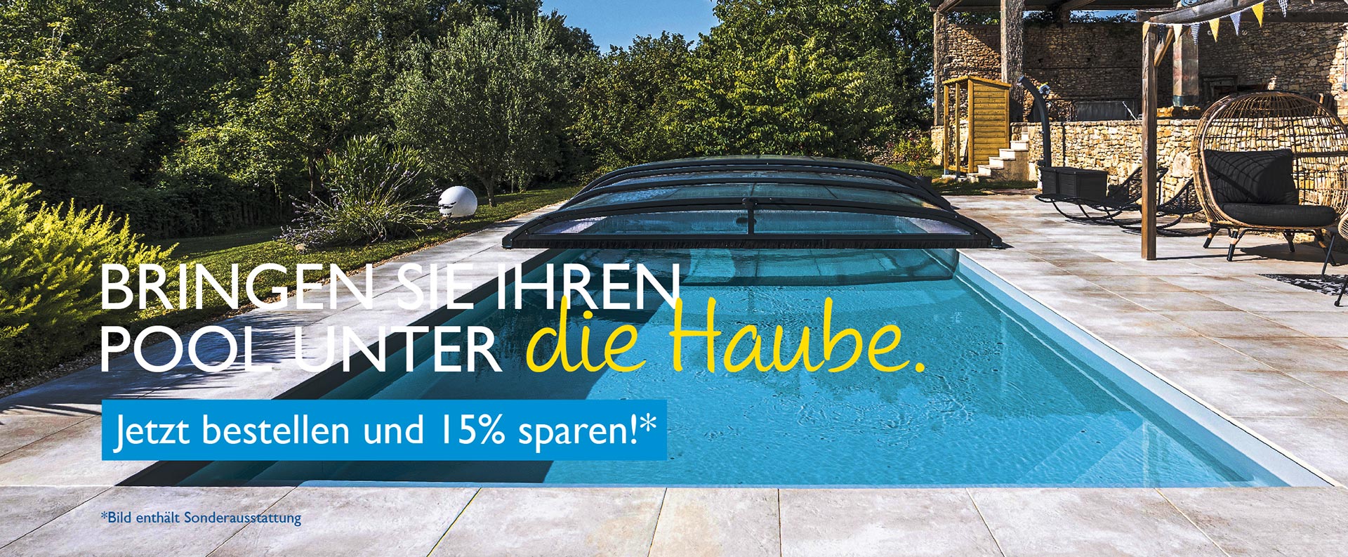 Poolüberdachung Aktion 2026