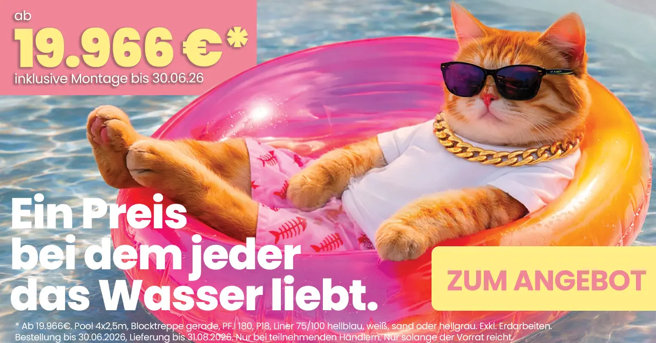 Pool Aktionsangebot 60 Jahre Desjoyaux